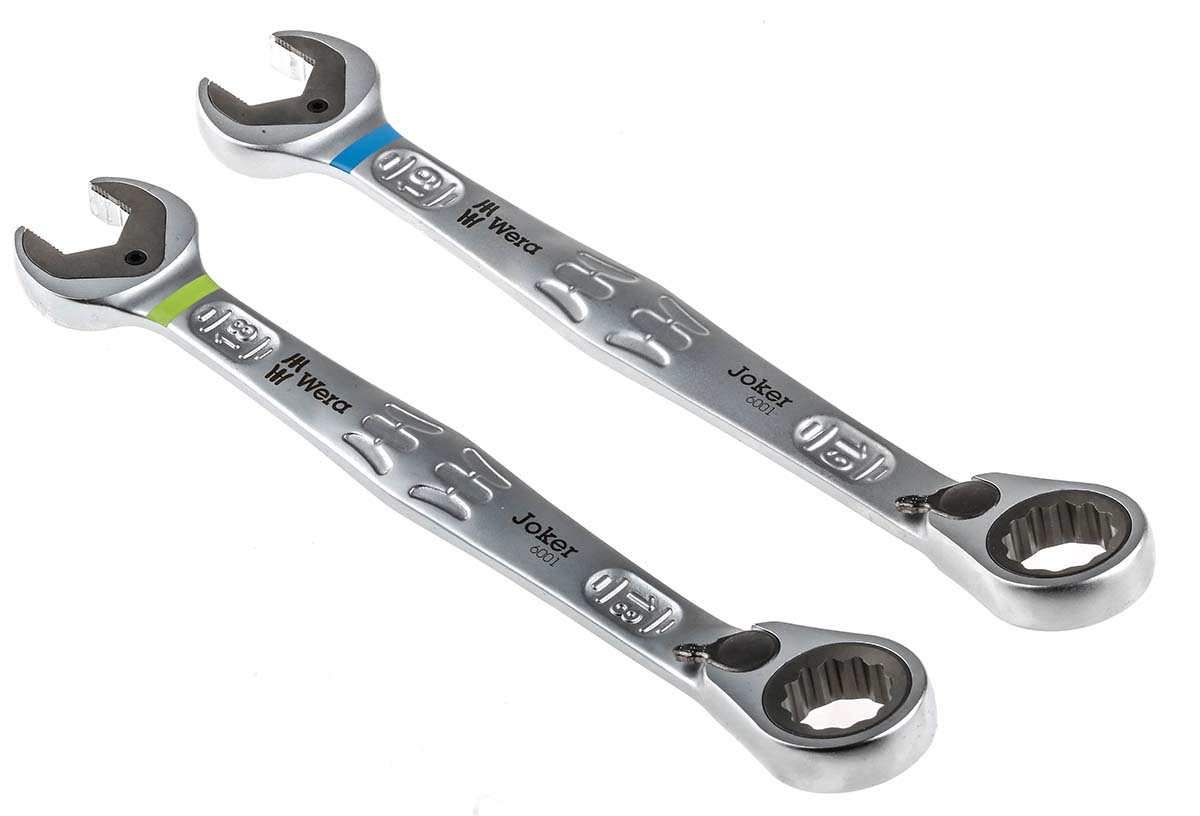 05020091001 Wera 11-Piece Spanner Set, 8 to 19 mm, Chrome Molybdenum Steel