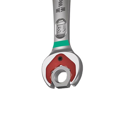 05020091001 Wera 11-Piece Spanner Set, 8 to 19 mm, Chrome Molybdenum Steel