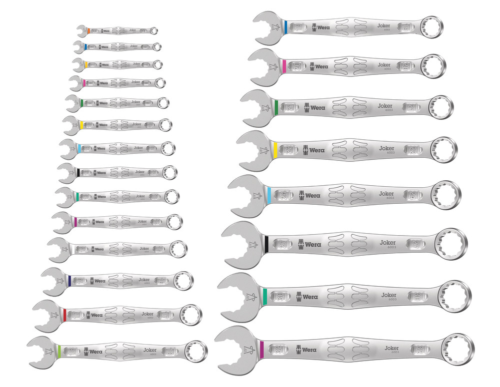 Wera 22-Piece Combination Spanner Set, 5.5 to 32 mm