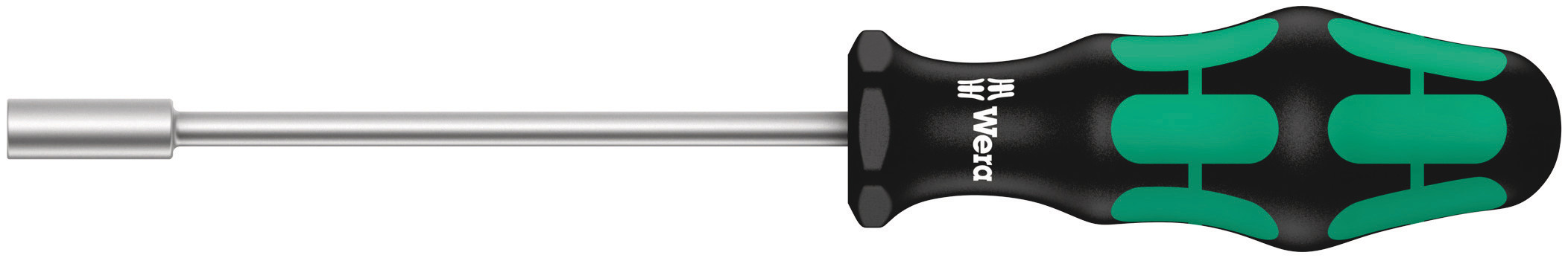 Wera Hexagon Nut Driver, 3 mm Tip, 125 mm Blade, 223 mm Overall