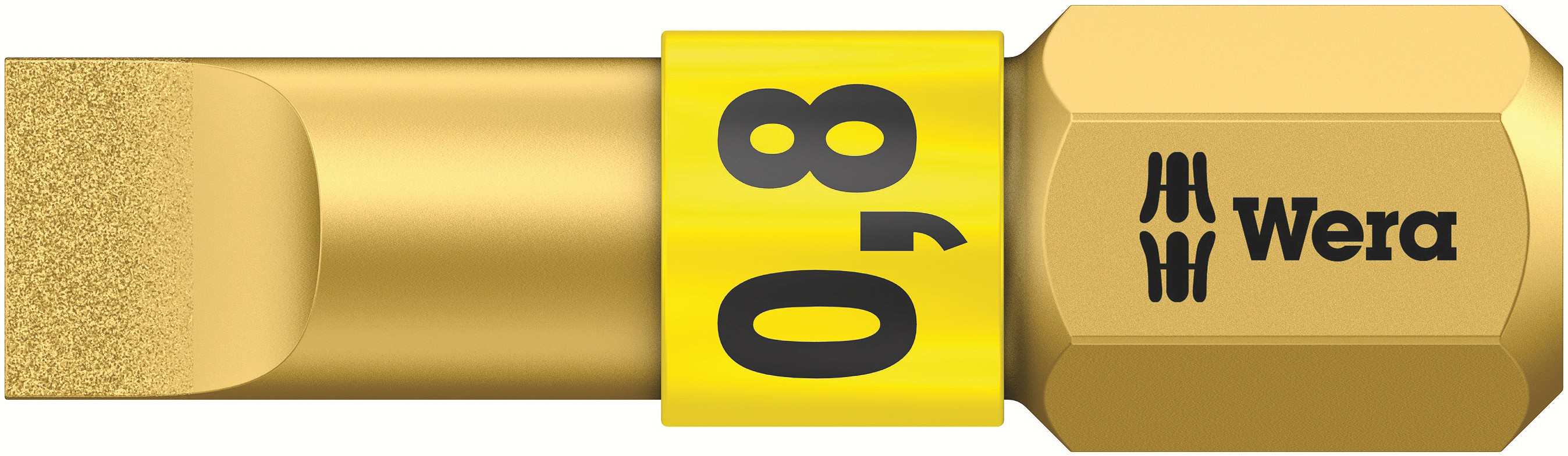 Wera Screwdriver Bit, Hex Drive, 25 mm Overall 1-Piece