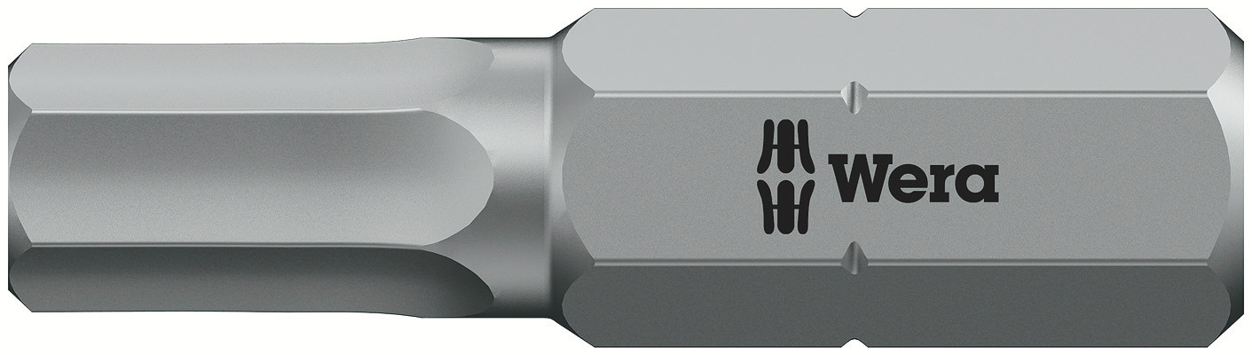 Wera Hex-Plus Screwdriver Bit, 0.25 mm Tip, 5 mm Tip, Hex Drive 1-Piece