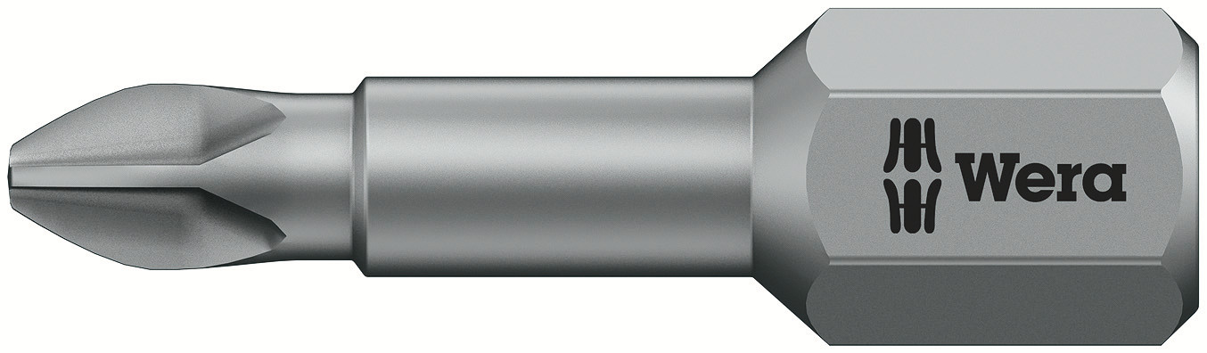 Wera Screwdriver Bit, 25 mm Tip, PH1 Tip 1-Piece