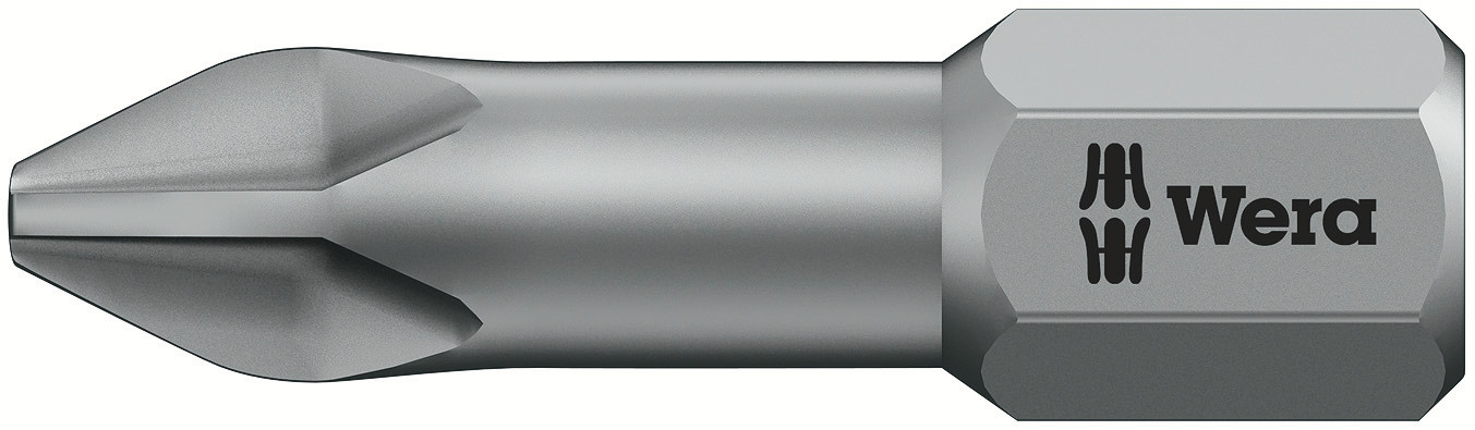 Wera Screwdriver Bit, 25 mm Tip, PH2 Tip 1-Piece
