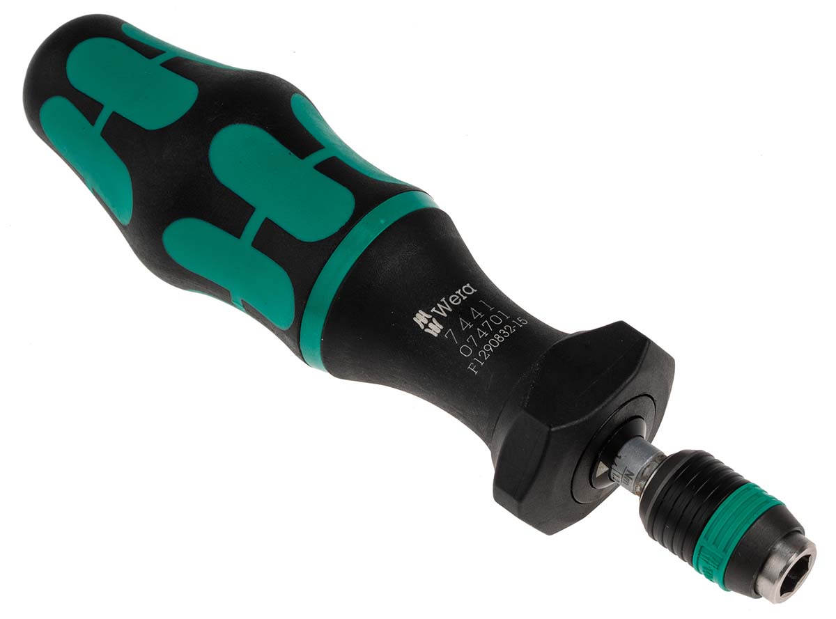 05059293001 Wera Torque Screwdriver Hexagon, Hex-Plus, Phillips, Pozidriv, Slotted, Torx Torque Screwdriver & Bit Set, 1.2 To 3 Nm,