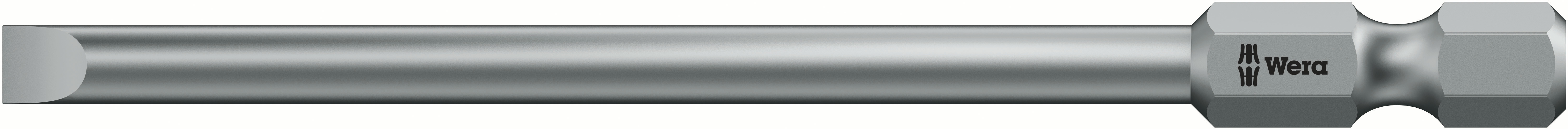 Wera Screwdriver Bit, Hex Drive, 50 mm Overall 1-Piece