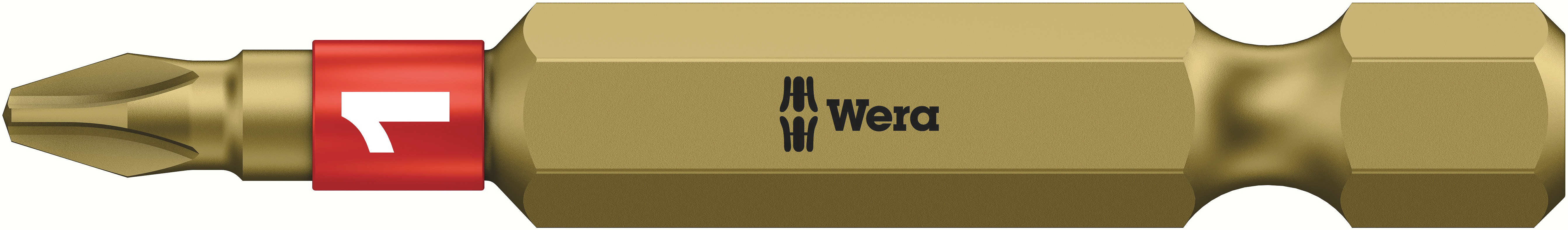 Wera Screwdriver Bit, 1/4"inch Tip, PH1 Tip, Square Drive, 200 mm Overall 1-Piece