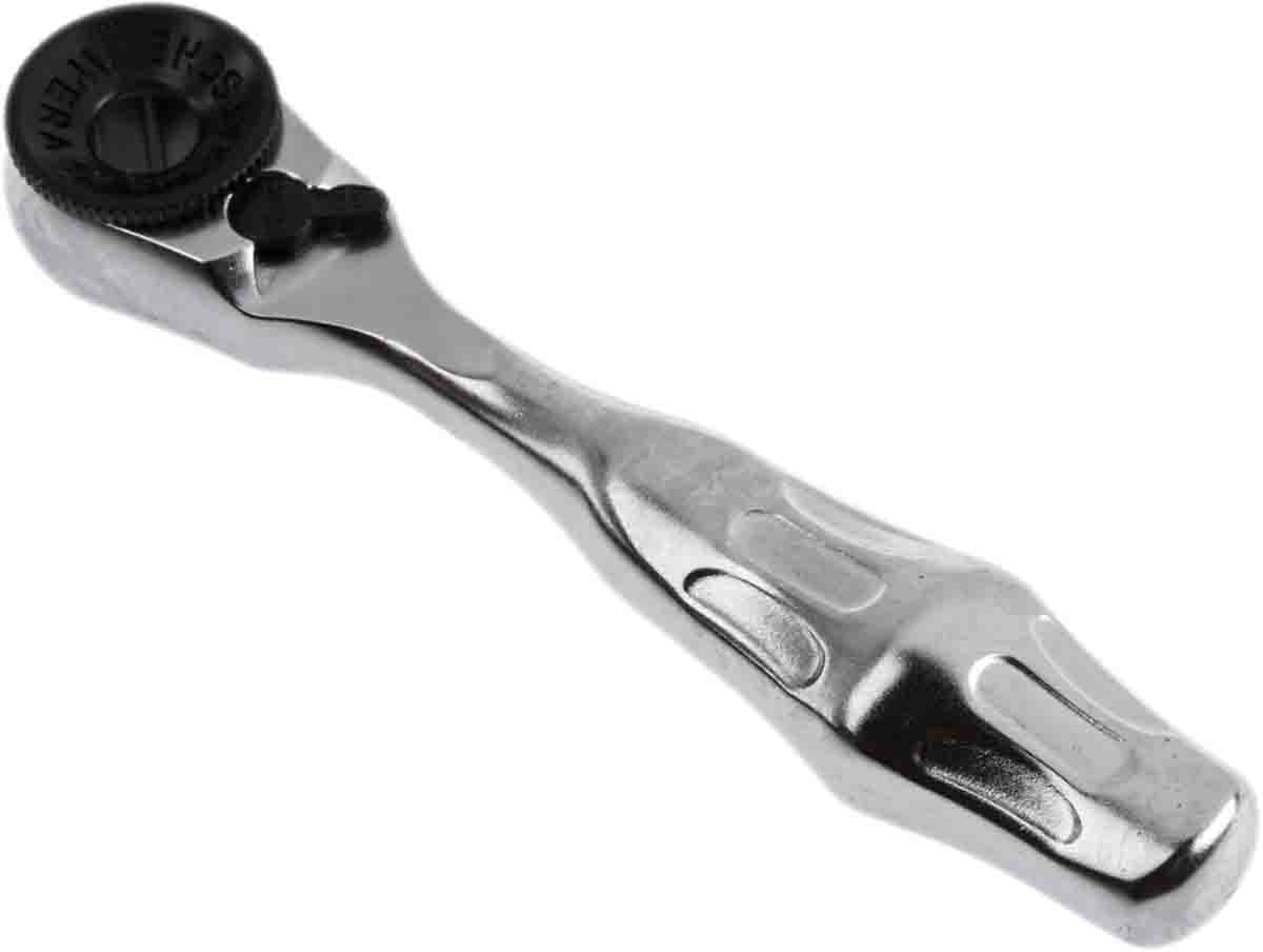 05073230001 Wera Zyklop 1/4 in Ratchet with Ratchet Handle, 87mm Overall