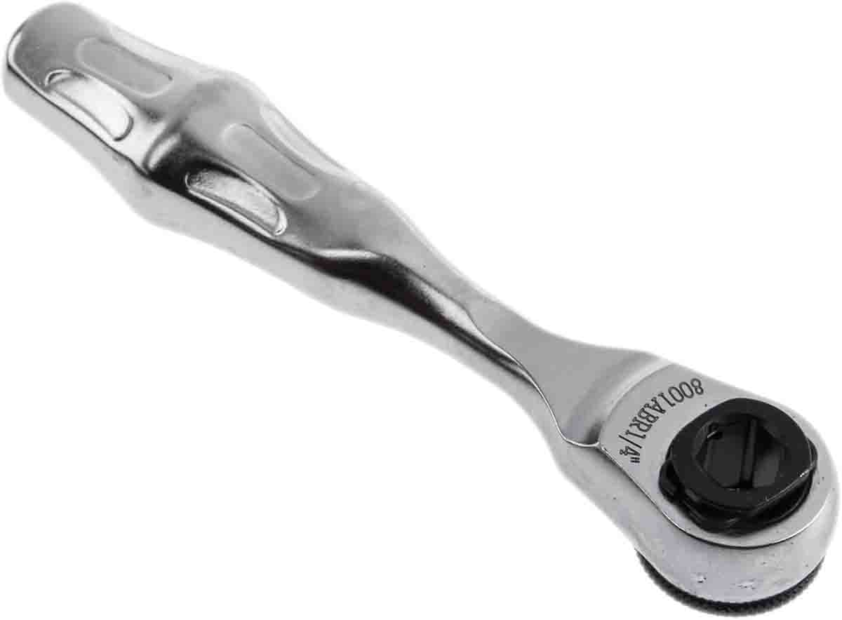 05073230001 Wera Zyklop 1/4 in Ratchet with Ratchet Handle, 87mm Overall