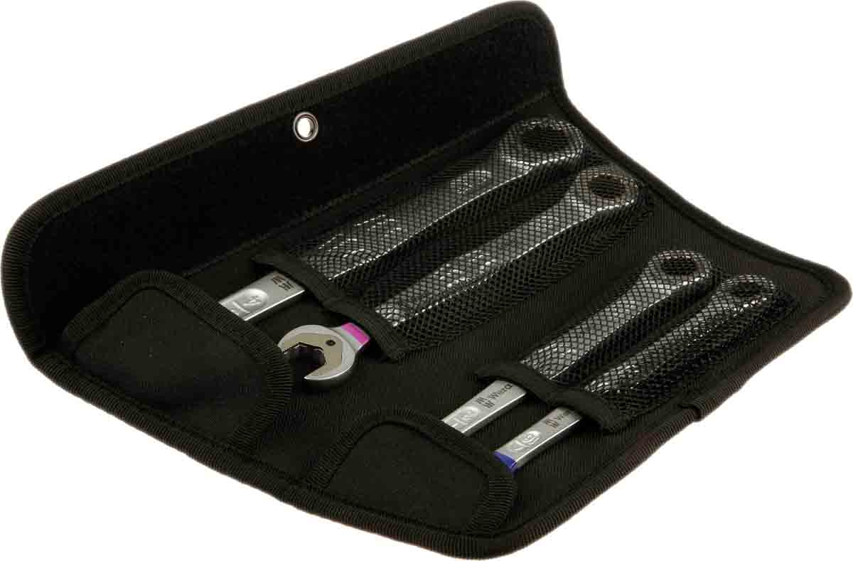 05073295001 Wera 4-Piece Spanner Set, 7/16 to 3/4 in, Chrome Molybdenum Steel