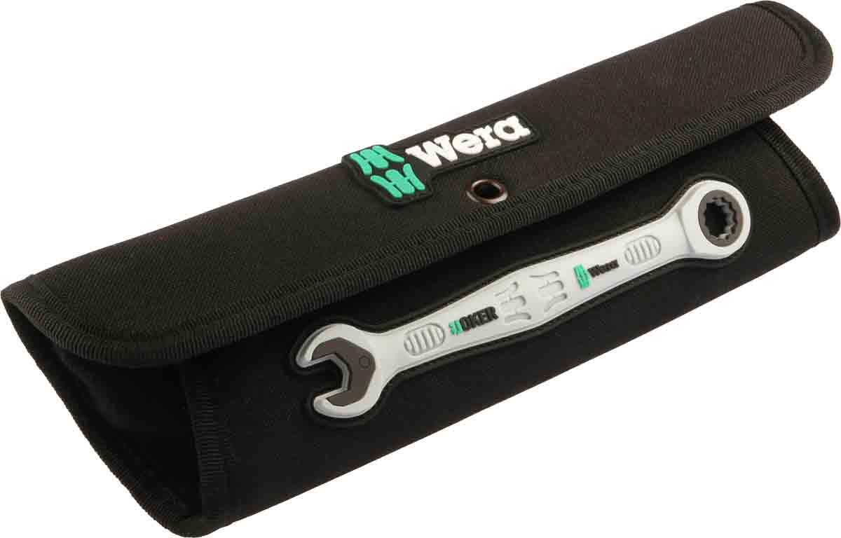 05073295001 Wera 4-Piece Spanner Set, 7/16 to 3/4 in, Chrome Molybdenum Steel