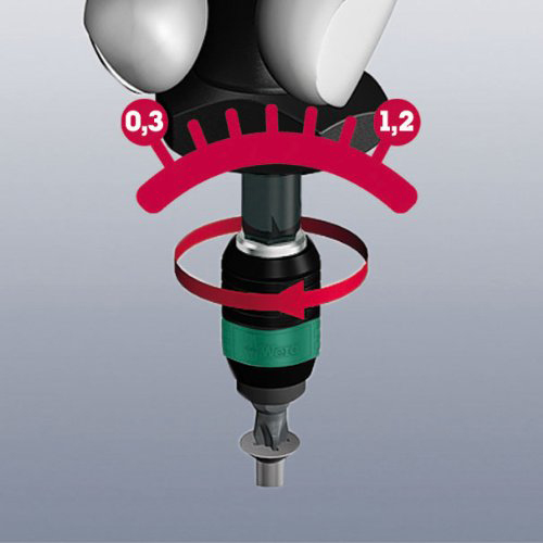 05074715001 Wera Pre-Settable Torque Screwdriver, 0.3 To 1.2 Nm, 1/4 in Drive ESD Safe, ±6 % Accuracy