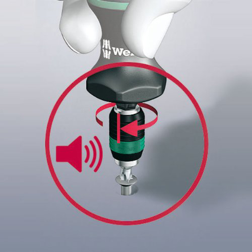 05074715001 Wera Pre-Settable Torque Screwdriver, 0.3 To 1.2 Nm, 1/4 in Drive ESD Safe, ±6 % Accuracy