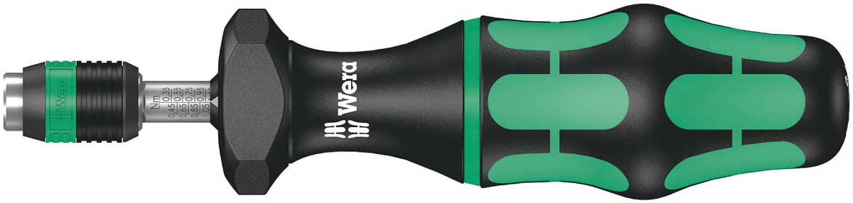 05074738001 Wera Torque Screwdriver Hex-Plus, Slotted, Torx, Torx Plus Torque Screwdriver & Bit Set, 0.3 to 3 Nm, 1/4 in Drive, ±6 %
