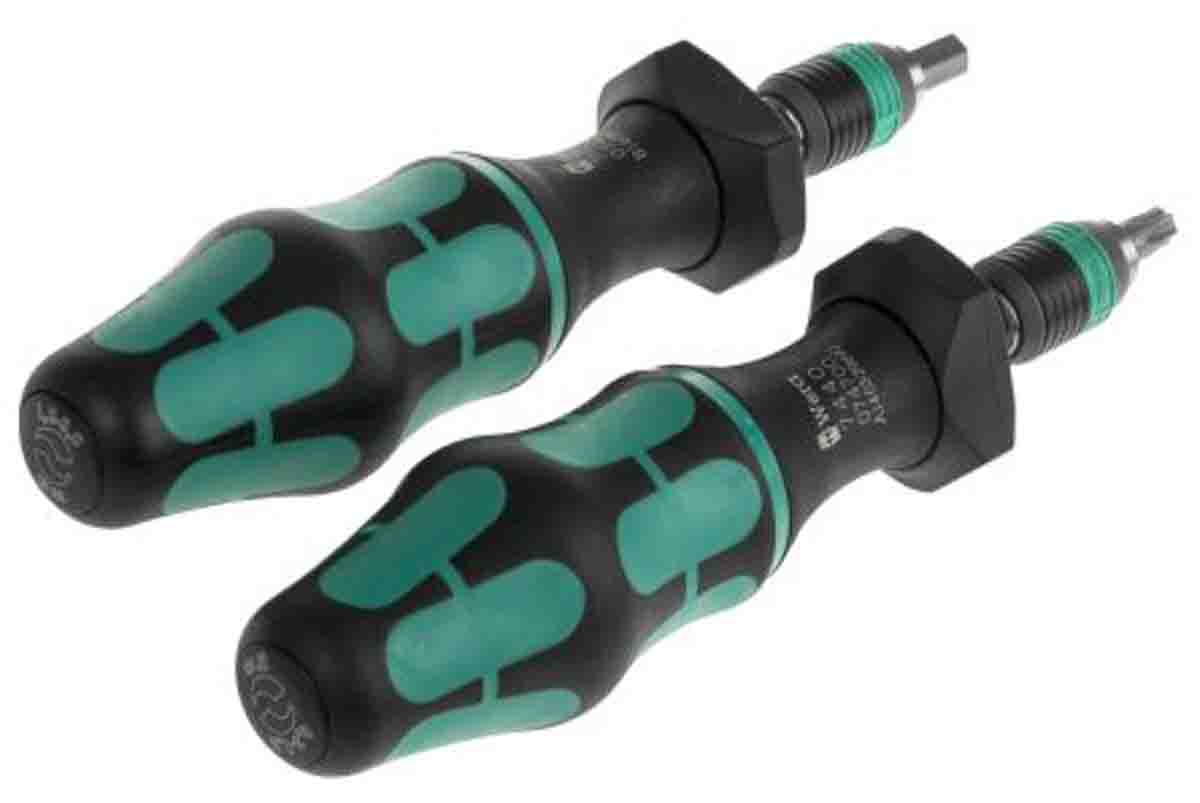 05074739001 Wera Torque Screwdriver Set Hexagon, Hex-Plus, Torx, Torx Plus Torque Screwdriver & Bit Set, 0.3 To 6 Nm, 1/4 in Drive,