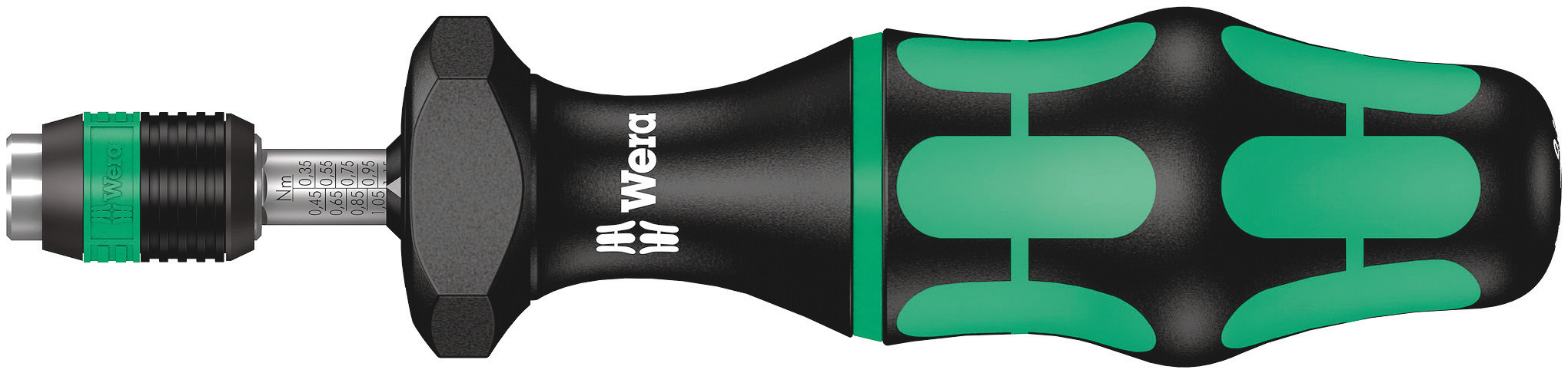 Wera Adjustable Torque Screwdriver, 0.1 To 0.34 Nm, 1/4 in Drive, ±6 % Accuracy