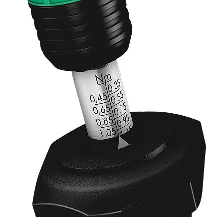 05074770001 Wera Adjustable Torque Screwdriver, 0.1 To 0.34 Nm, 1/4 in Drive, ±6 % Accuracy
