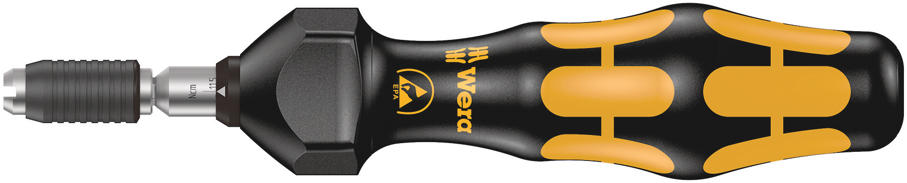Wera Adjustable Torque Screwdriver, 0.1 To 0.34 Nm, 4 mm Drive ESD Safe, ±6 % Accuracy