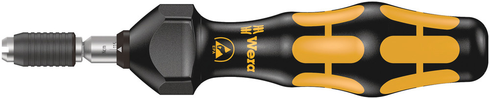 Wera Adjustable Torque Screwdriver, 0.30 to 1 Nm, 142 mm Drive ESD Safe, ±6 % Accuracy
