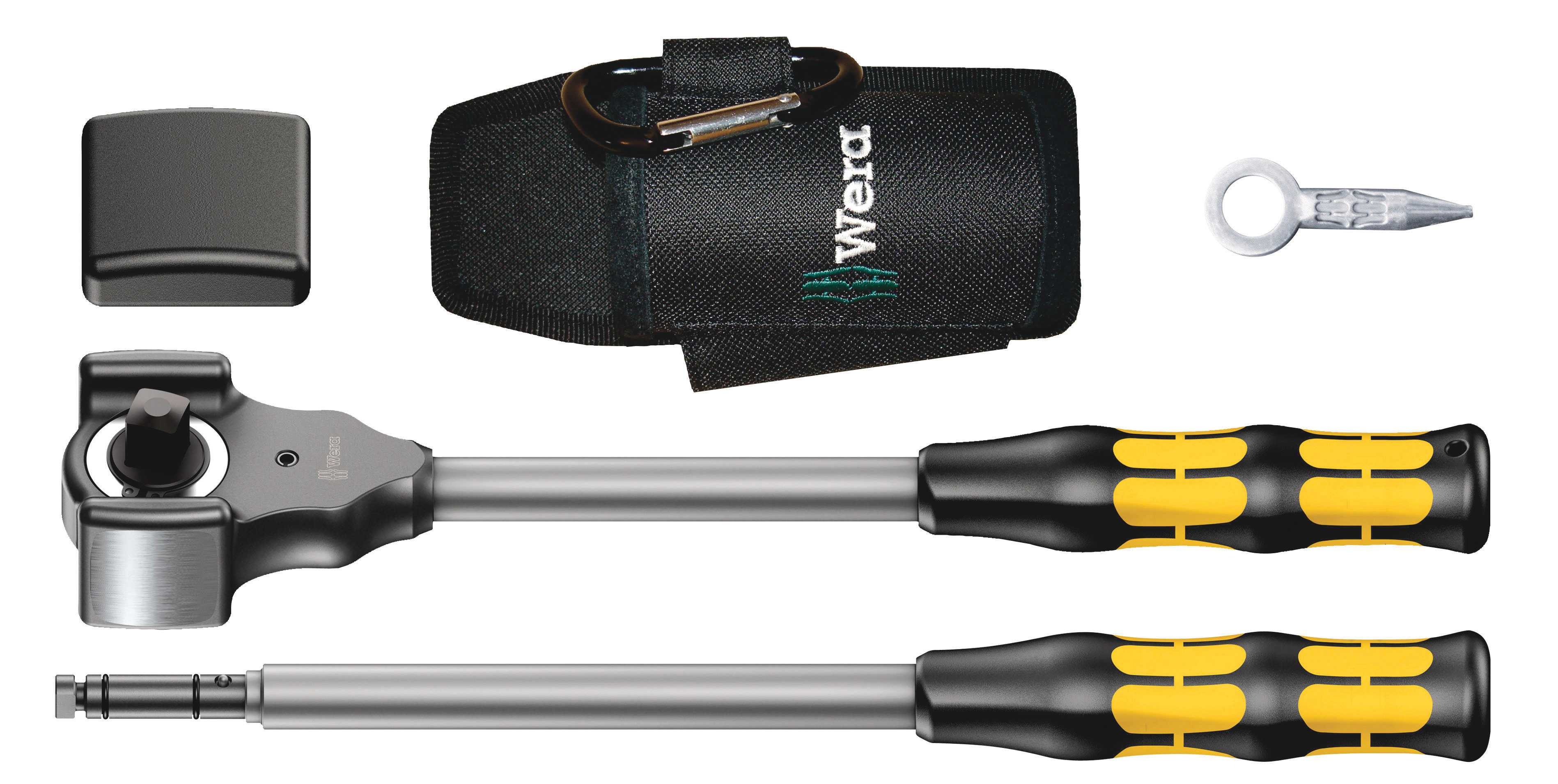 Wera Koloss 1/2 in Ratchet Socket Wrench with Ratchet Handle, 137 mm Overall