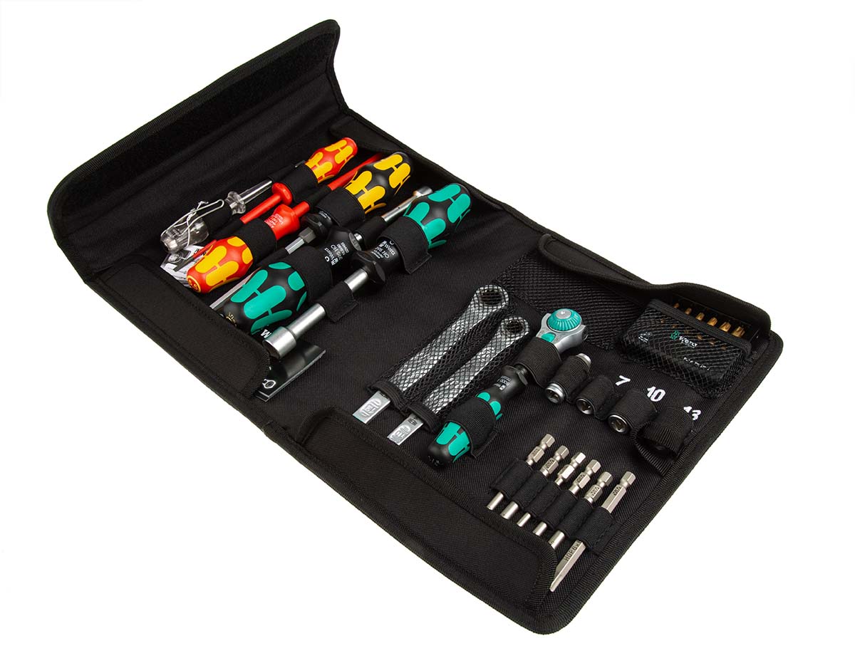 05135927001 Wera 25 Piece Plumber Tool Kit Tool Kit with Pouch VDE/1000V Approved