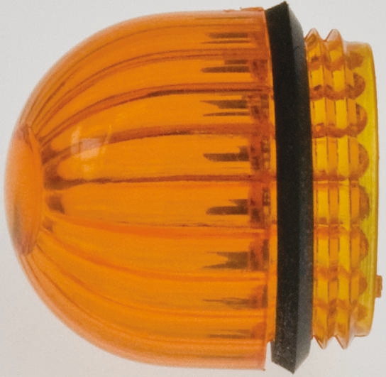 Dialight Panel Mount Indicator Lens Dome Style, Amber, 15.86 mm diameter, 15.86 mm Long