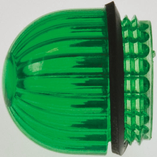 Dialight Panel Mount Indicator Lens Dome Style, Green, 0.69 in diameter