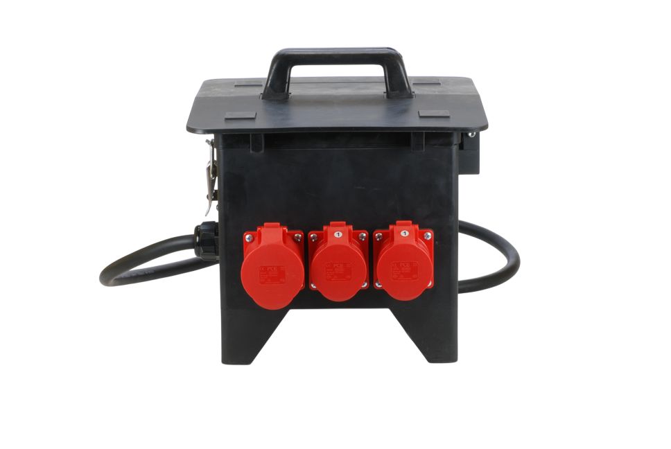 Bodo Ehmann Type E 2 Gang Trailing Socket, 2m Cable, 32A, 230V