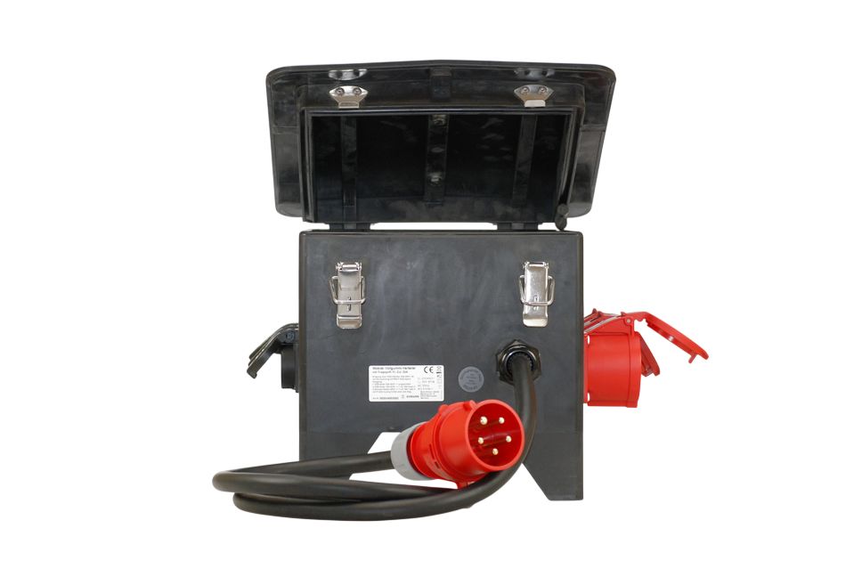 0520x0202002 Bodo Ehmann Type E 2 Gang Trailing Socket, 2m Cable, 32A, 230V