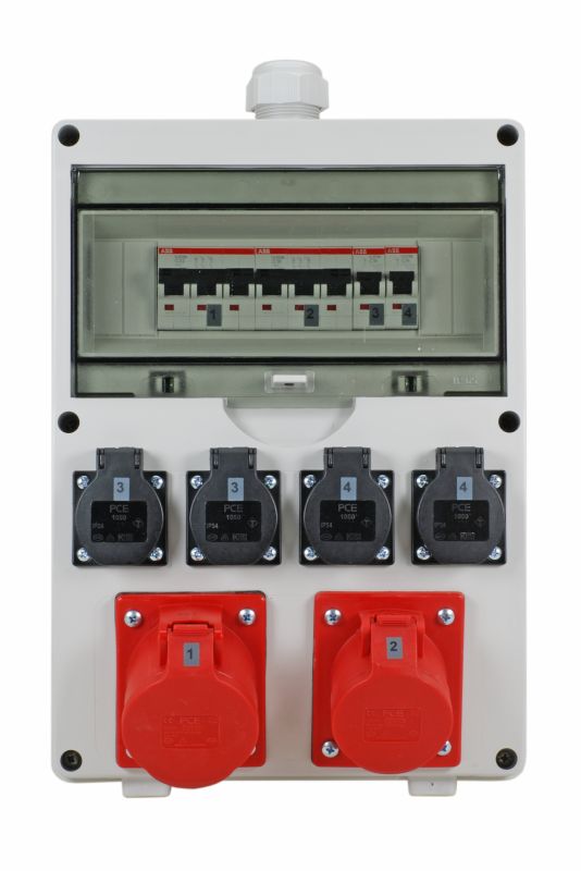 Bodo Ehmann Type F 6 Gang Socket Bar, 16A, 400V
