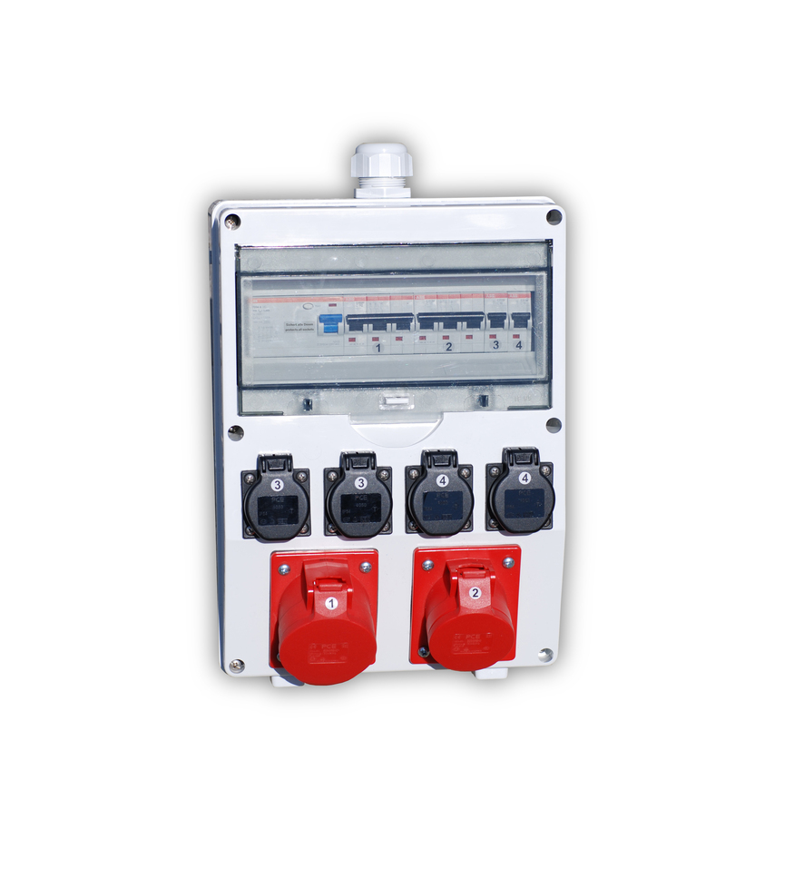 Bodo Ehmann Type E 6 Gang Trailing Socket, 32A, 230V