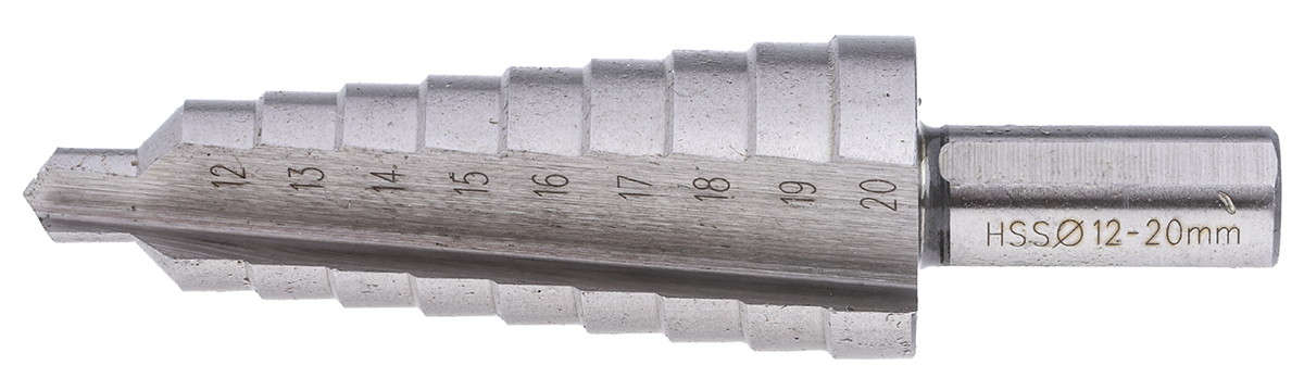 05322 EXACT HSS 4 to 12mm Drill Bit, 80 mm, Steigend/Steps, 5