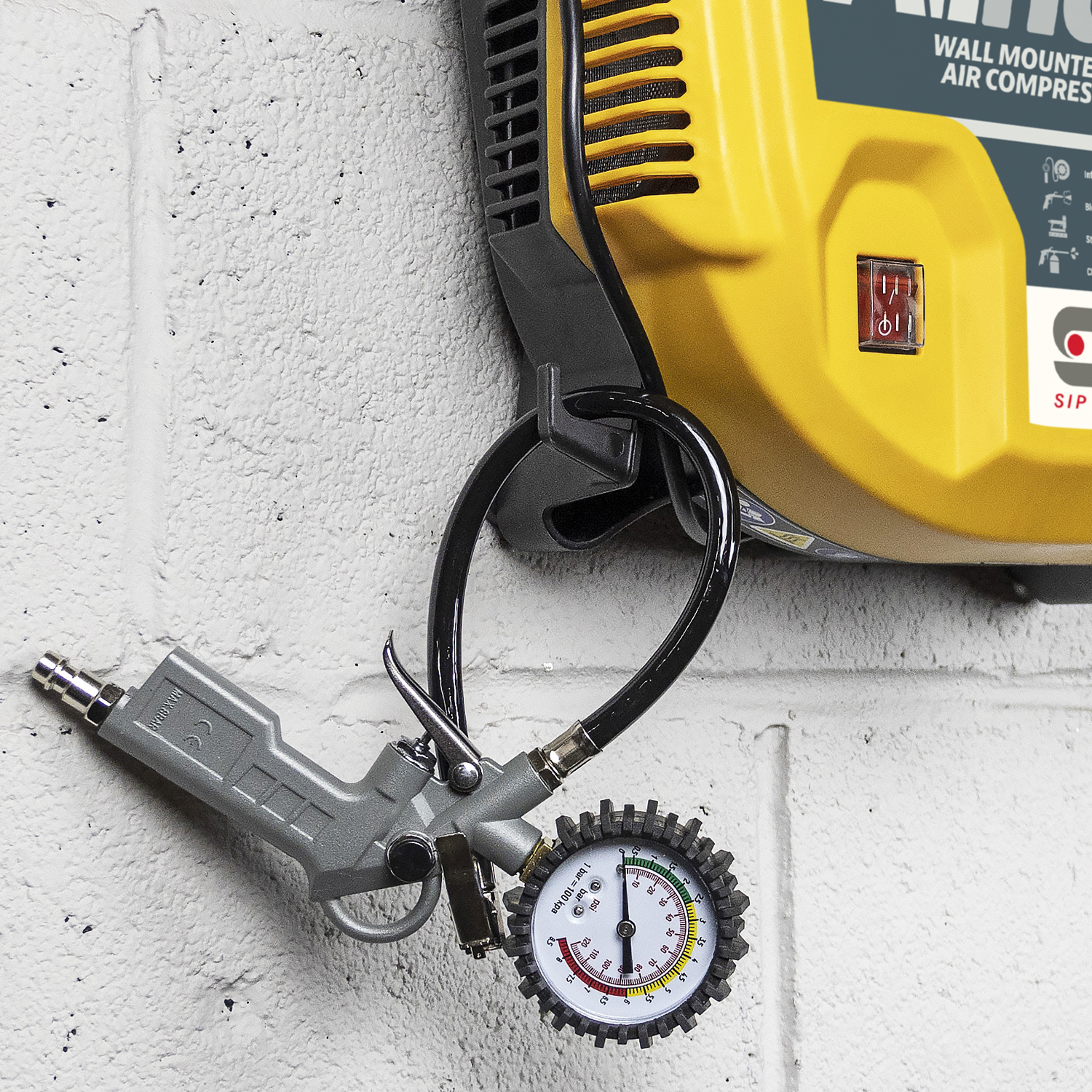 05323 SIP 1.5 HP Air Compressor, 116 psi, 7.2 kg