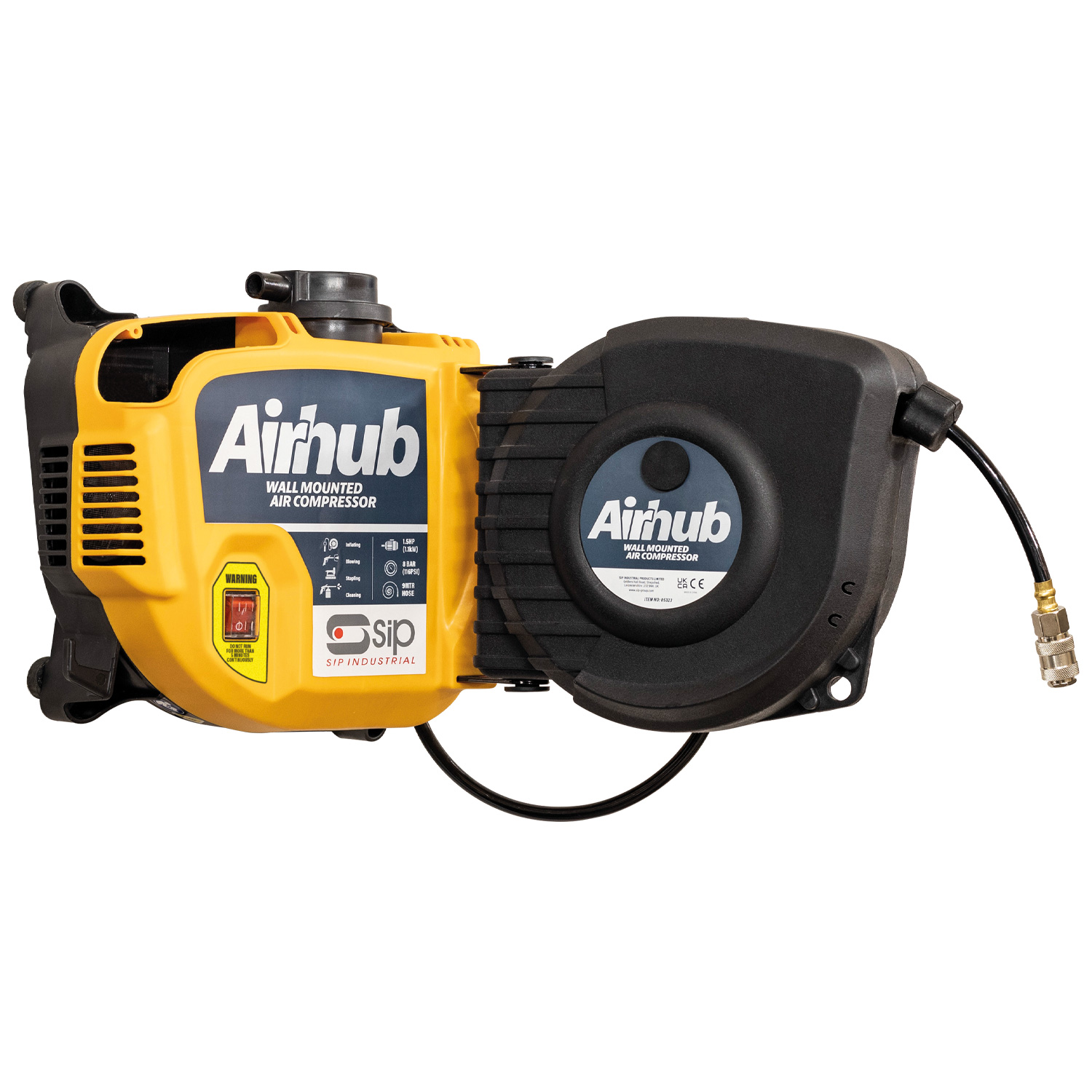 SIP 1.5 HP Air Compressor, 116 psi, 7.2 kg