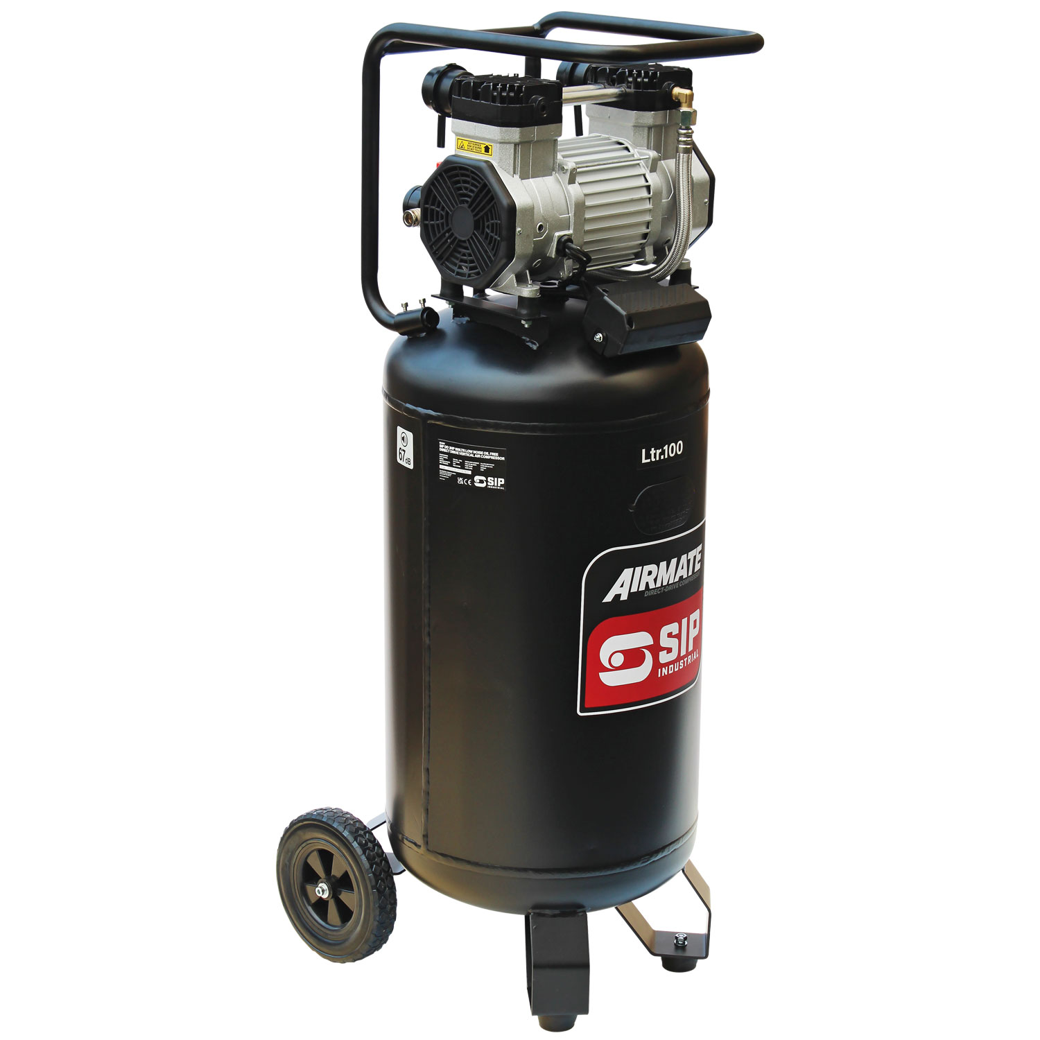 05484 SIP 3 HP Compressor, 8 bar, 53.5 kg, 100 L