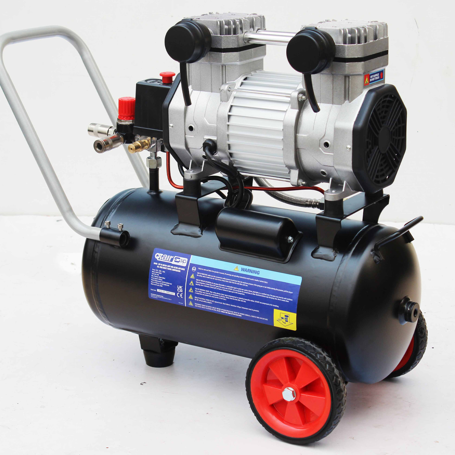 05491 SIP 1.5 HP Air Compressor, 8 bar, 27.5 kg, 24 L