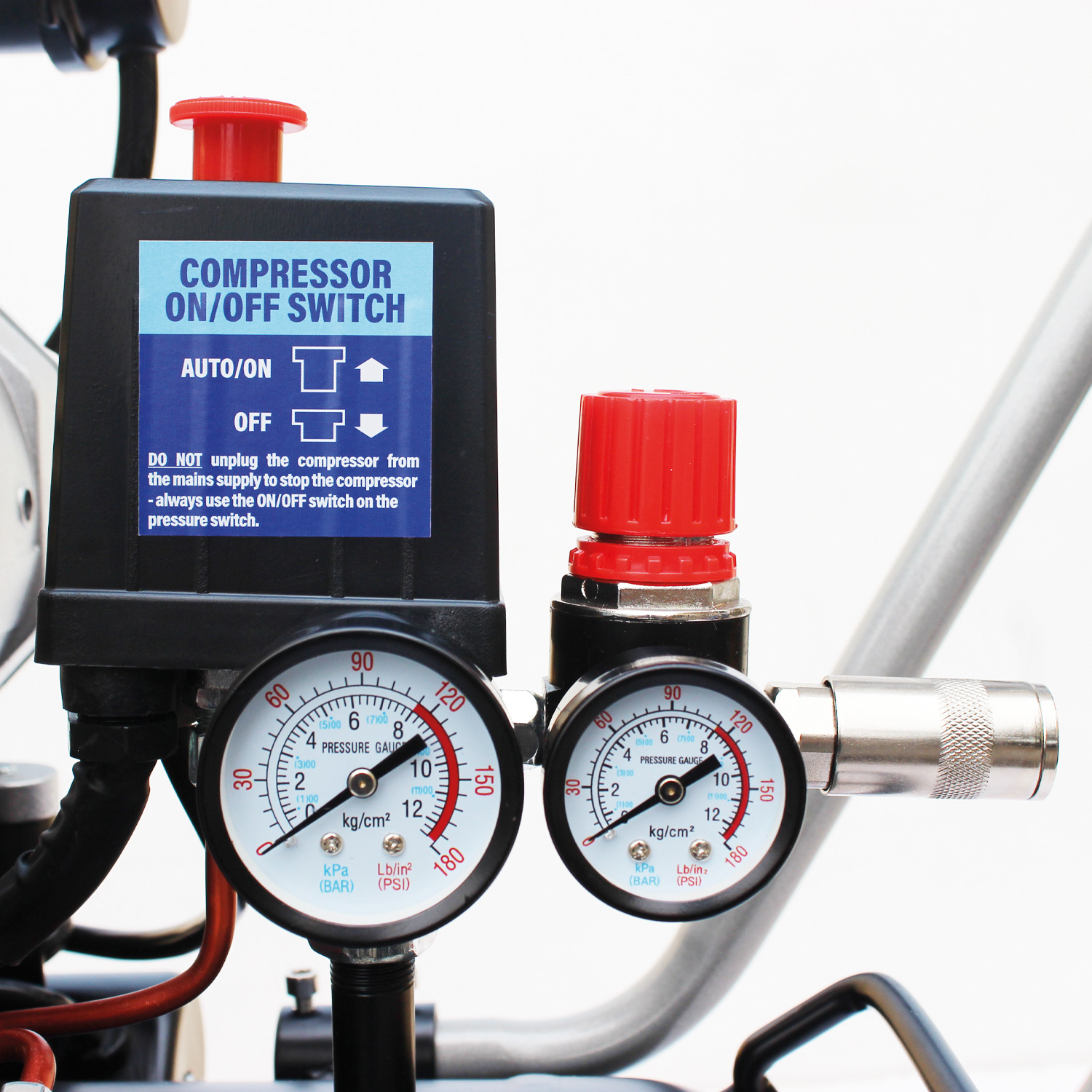 05491 SIP 1.5 HP Air Compressor, 8 bar, 27.5 kg, 24 L