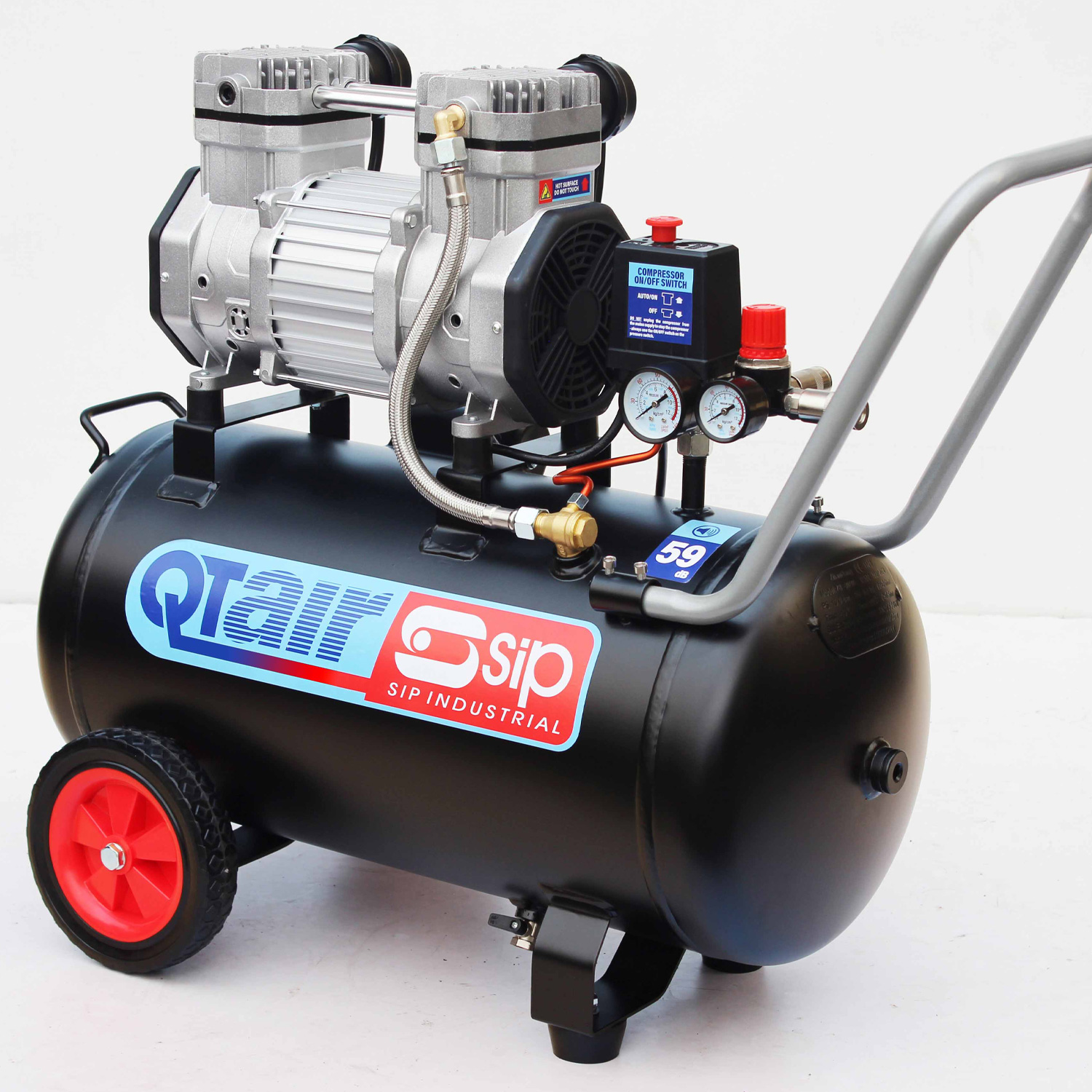 05492 SIP 1.5 HP Air Compressor, 8 bar, 36 kg, 50 L