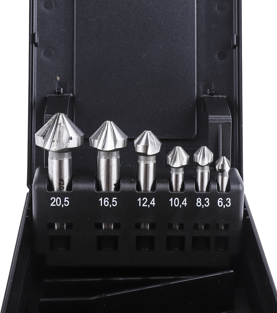 05527 EXACT High Speed Steel Countersink Drill Bit Set, 3 Flute(s), 90 °, 6 Piece(s)