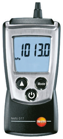 Testo 511  Absolute Manometer, Max Pressure Measurement 1200 mbar, RSCAL