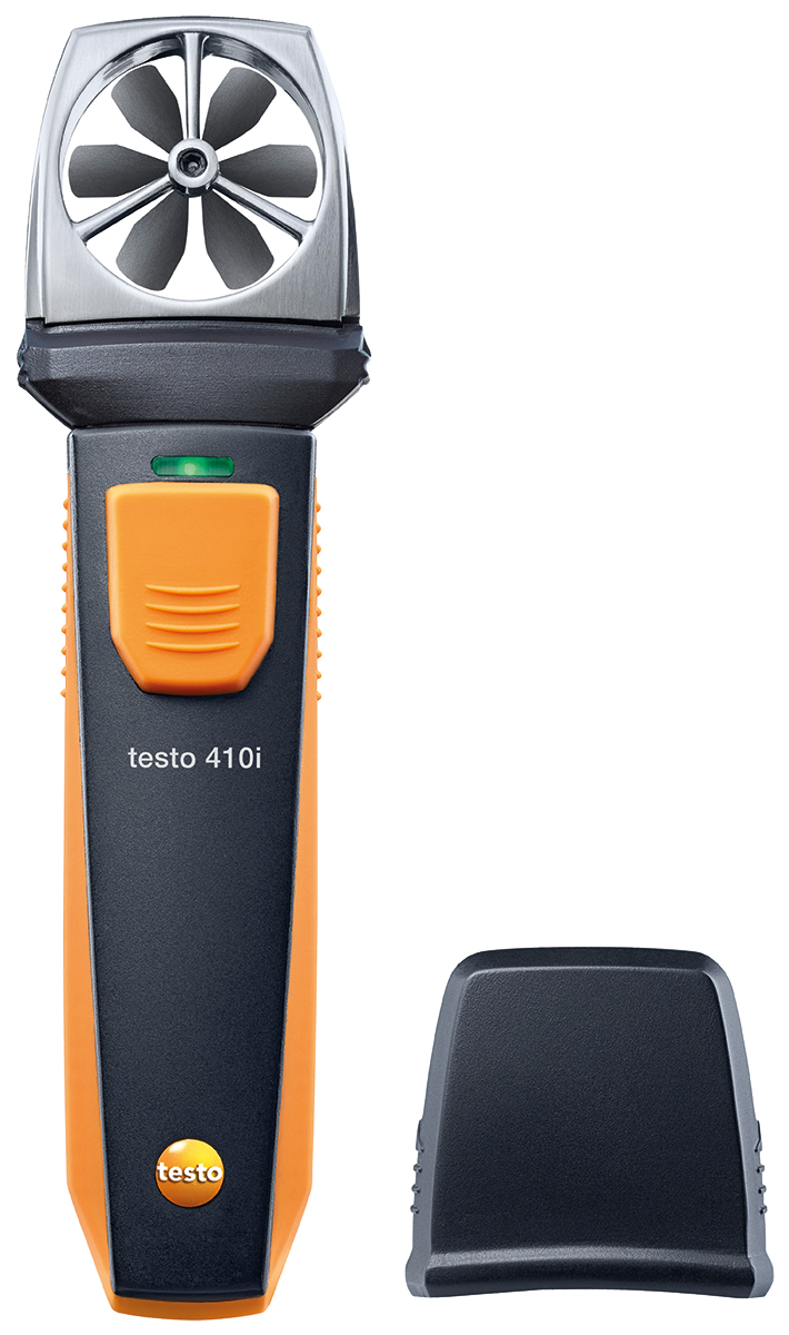Testo 410i Vane Anemometer, Measures Air Velocity, Temperature, 30 m/s