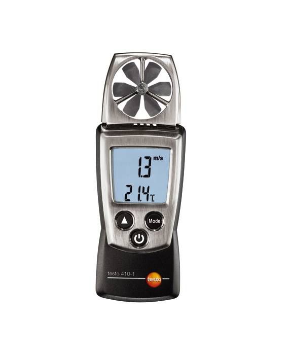 0560-4101 Testo 410-1 NTC, Rotary Vane Anemometer, Measures Temperature, Air Velocity, 20 m/s