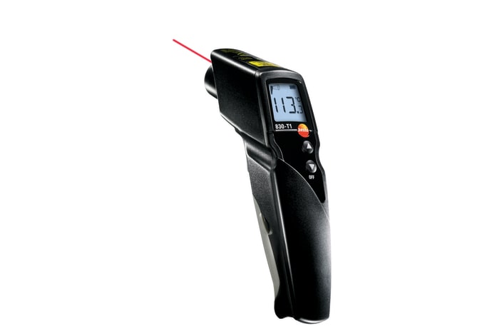 Testo testo 830-T1 Infrared Thermometer, -20 °C Min, 50 °C Max, ±1 % Accuracy, F, °C Measurements