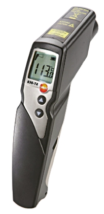 Testo 830-T4 Infrared Thermometer, -30 °C Min, 400 °C Max, ±1°C Accuracy, °C, F Measurements, RSCAL