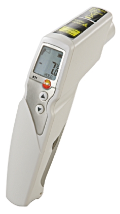 Testo 831 Infrared Thermometer, -30 °C Min, 50 °C Max, ±1.5°C Accuracy, F, °C Measurements, RSCAL