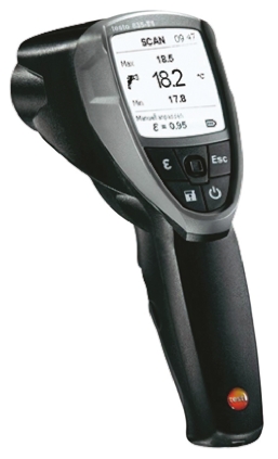 Testo 835-T1 Infrared Thermometer, -30 °C Min, 600 °C Max, ±1.5 °C, ±1 °C, ±2.5 °C Accuracy, Centigrade Measurements