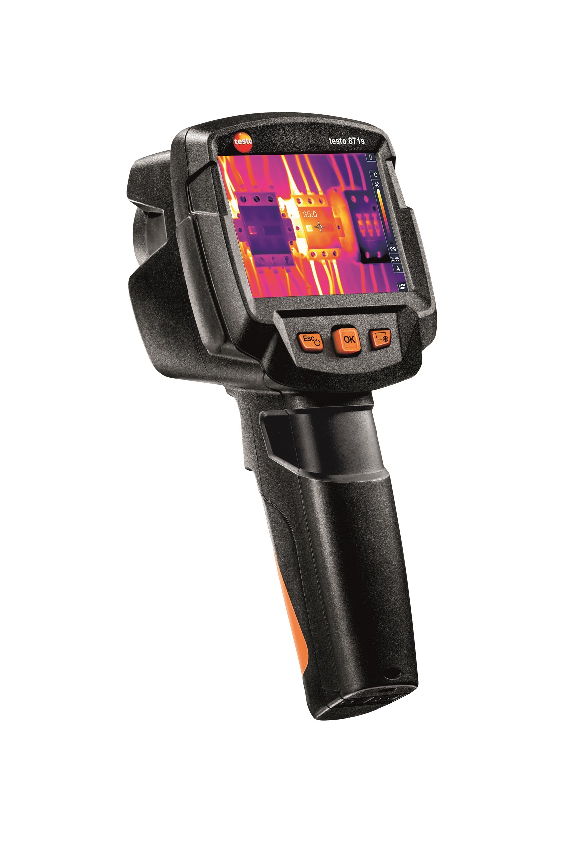 Testo 871s 865S USB 2.0 Thermal Imaging Camera, 650 °C 240 x 180 pixel Detector Resolution