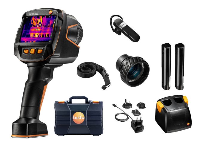 Testo testo 883-2 Testo 883 USB Type C, Bluetooth, WiFi Thermal Imaging Camera, 650 °C 320 x 240 Pixel Detector