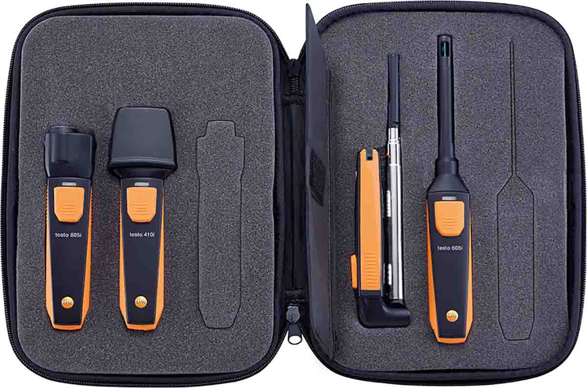 Testo Smart Probes VAC kit Data Logging Probe 60 °C, 50 °C Max, 100 %RH Max, Battery-Powered