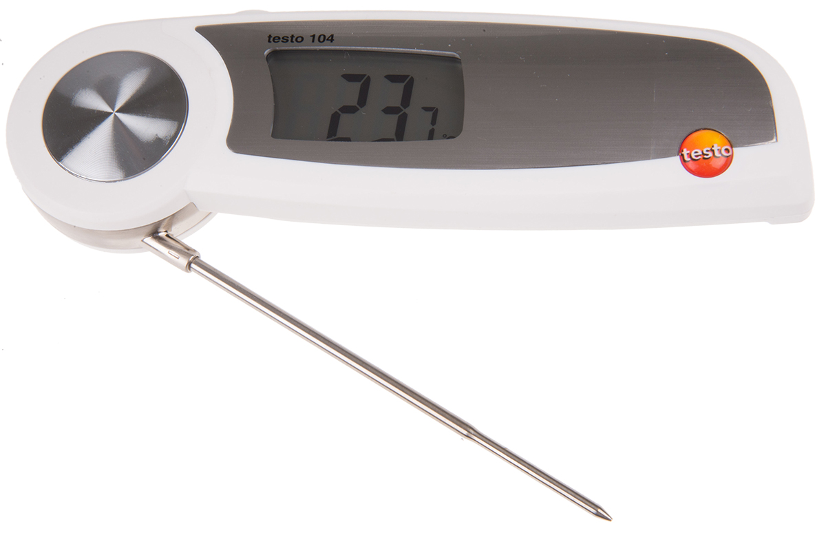 Testo 104 Probe Temperature Probe, Penetration Probe, 1 Input(s), 250 °C Max, ±0.5°C Accuracy